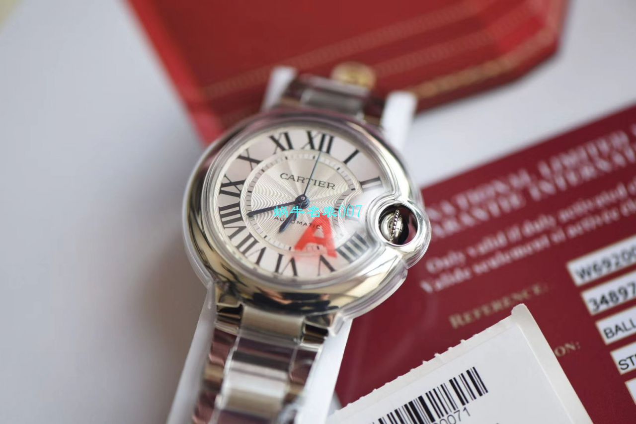 【HBBV6 Factory 官网超A高仿女表】 Cartier  36毫米蓝气球超级副本蓝气球7K版W6920046 wrist watch  / K263
