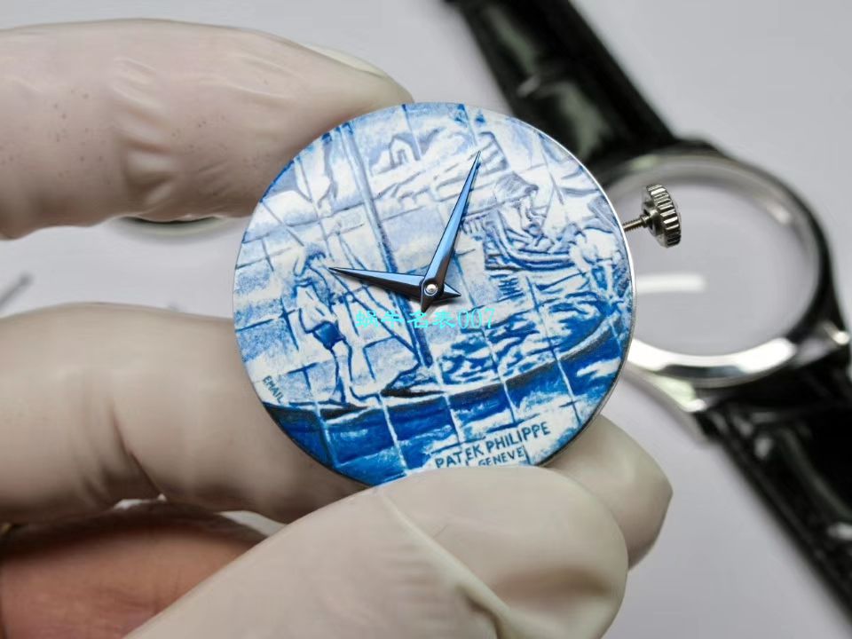 FL Factory 真微绘珐琅工艺复刻高仿表 PATEK PHILIPPE 5089G-061《太加斯河上垂钓》、5089G-062《一天的收货》 / BD263