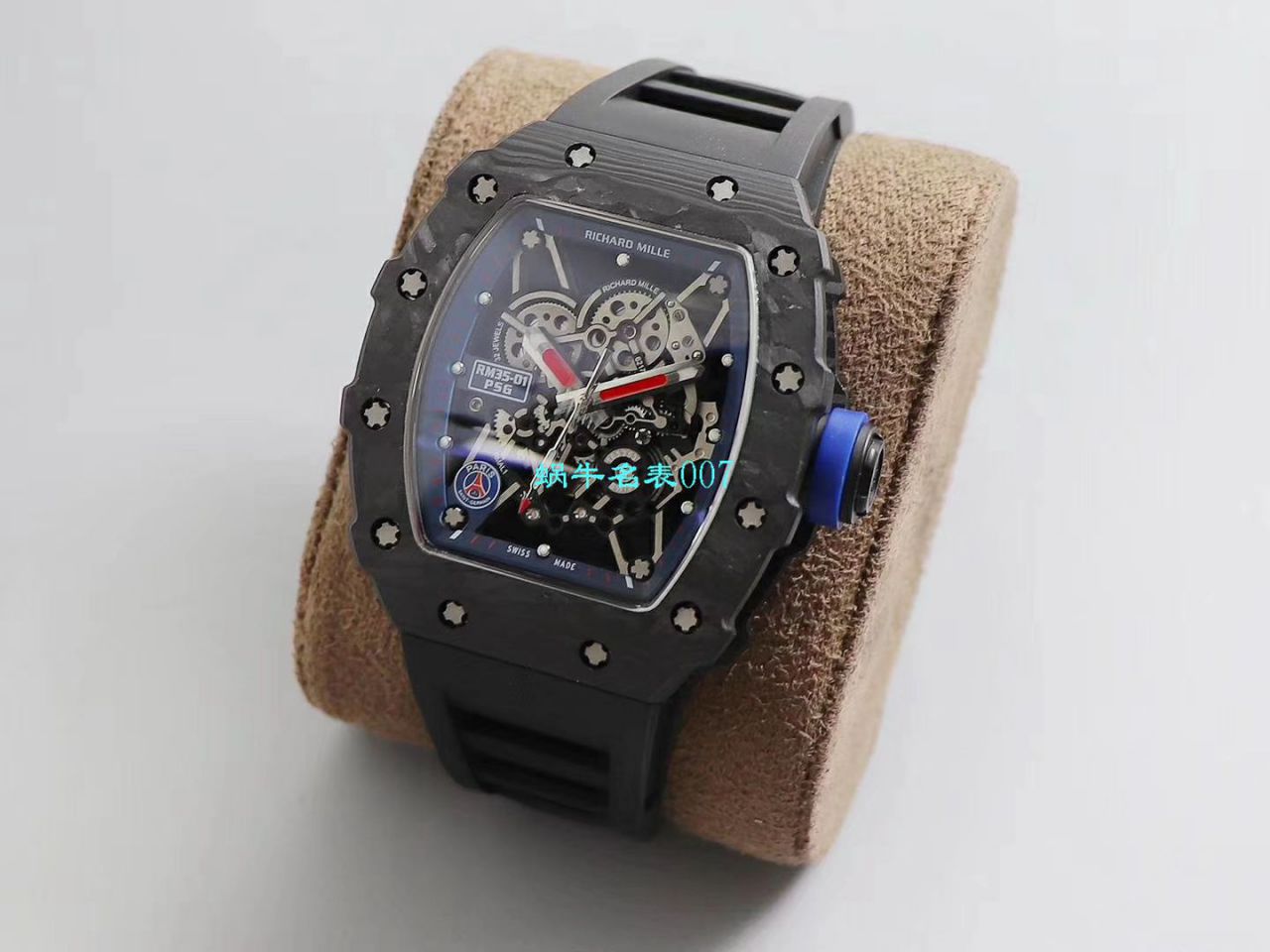 KV Factory 全新升级V3版RICHARD MILLE复刻表 RICHARD MILLE RM 035-01 PSG特别版巴黎圣日耳曼足球俱乐部 / KVPSG3501