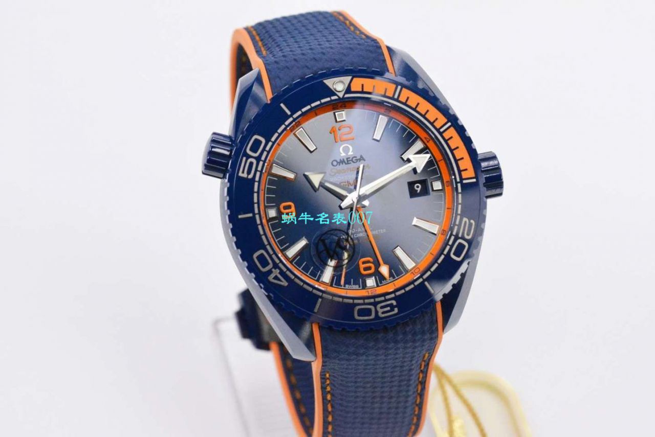VS Factory 碧海之蓝OMEGA Seamaster GMT海洋宇宙45.5毫米 top 复刻高仿215.92.46.22.03.001 wrist watch  / M669
