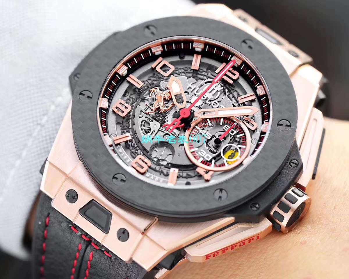 V6 Factory 王金降临 top 复刻 hublot 法拉利Hublot Big Bang Ferrari Titanium F7系列401.OQ.0123.VR wrist watch  / YUB078V6