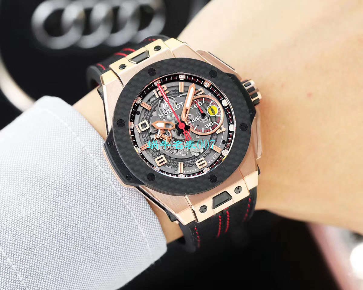 V6 Factory 王金降临 top 复刻 hublot 法拉利Hublot Big Bang Ferrari Titanium F7系列401.OQ.0123.VR wrist watch  / YUB078V6
