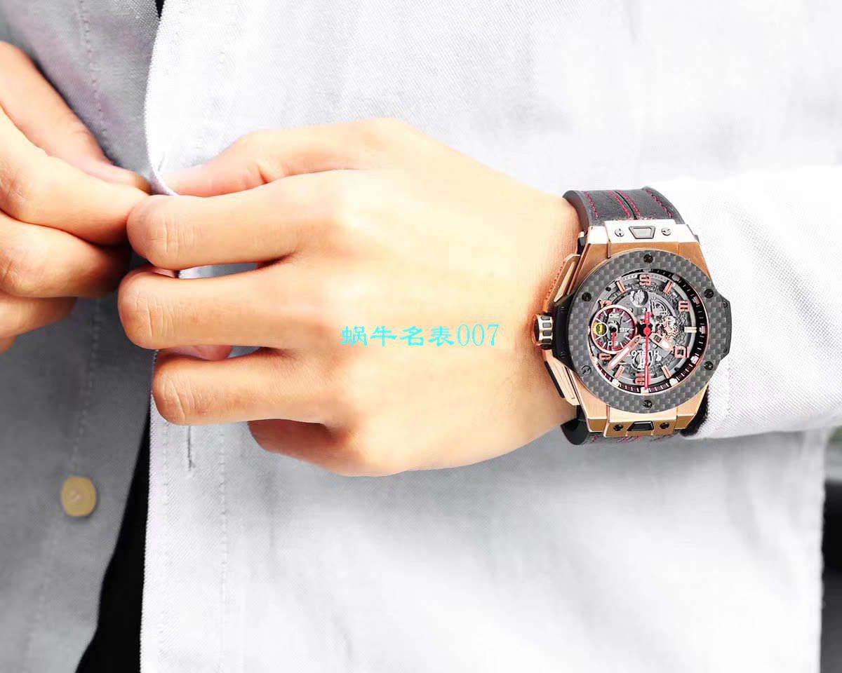 V6 Factory 王金降临 top 复刻 hublot 法拉利Hublot Big Bang Ferrari Titanium F7系列401.OQ.0123.VR wrist watch  / YUB078V6