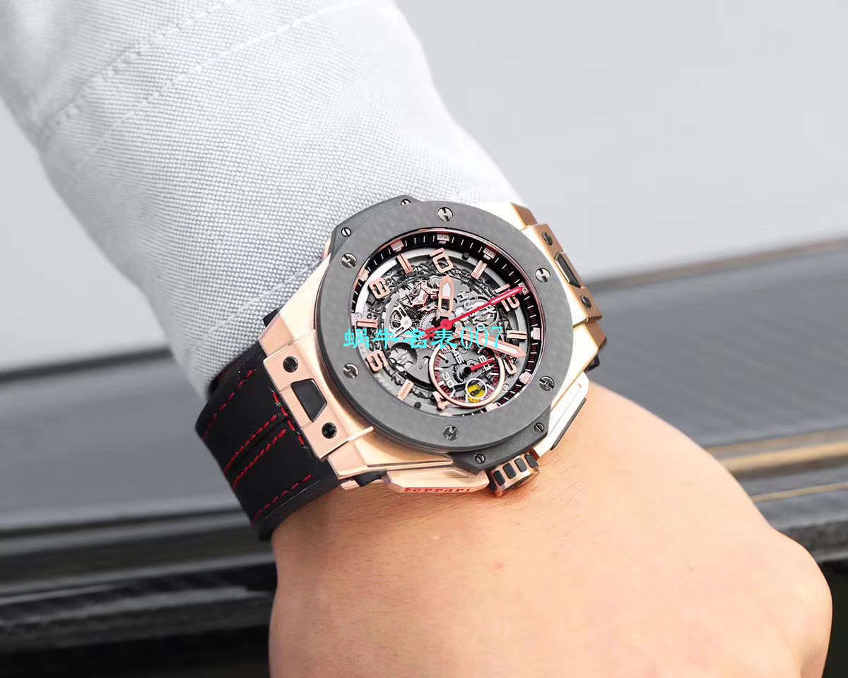 V6 Factory 王金降临 top 复刻 hublot 法拉利Hublot Big Bang Ferrari Titanium F7系列401.OQ.0123.VR wrist watch  / YUB078V6