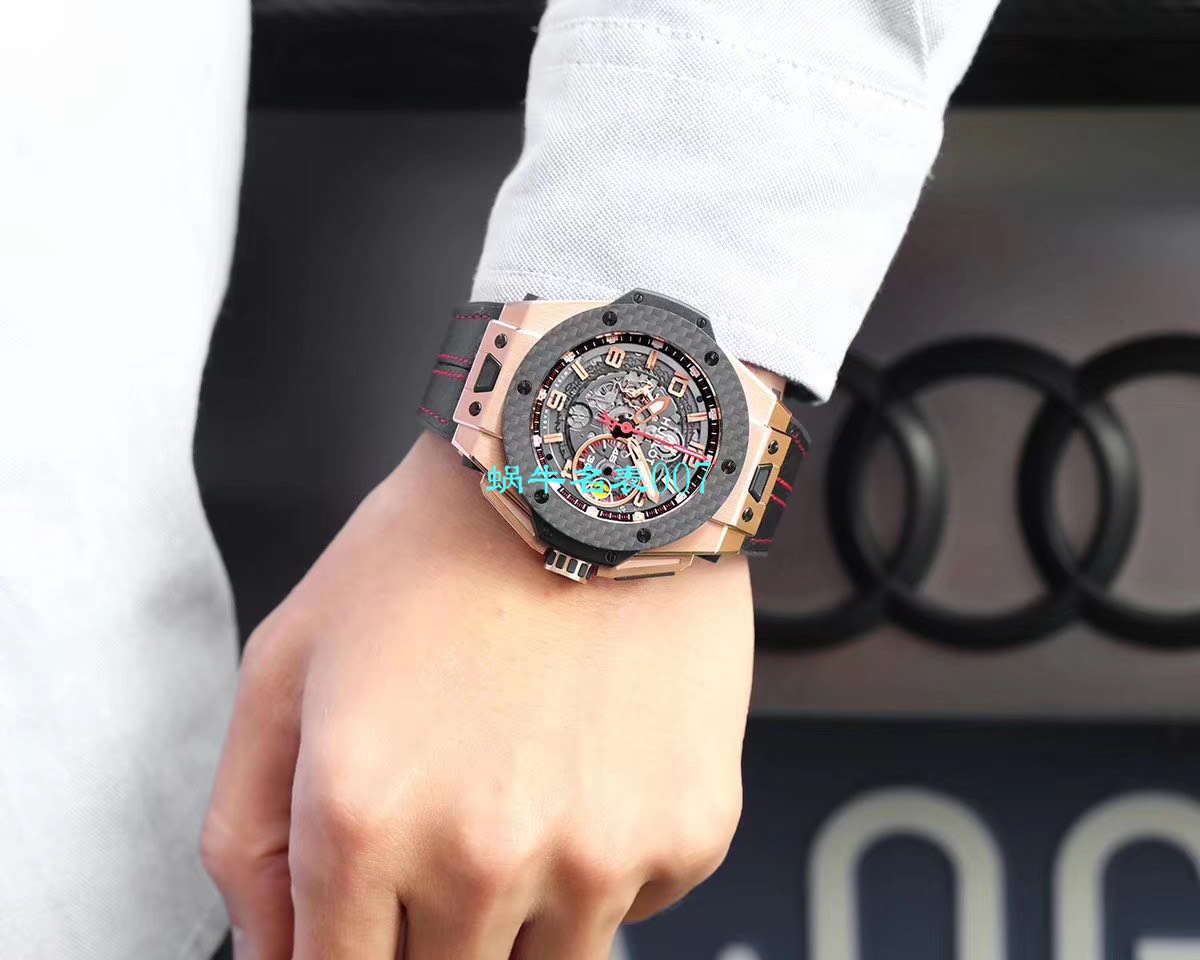 V6 Factory 王金降临 top 复刻 hublot 法拉利Hublot Big Bang Ferrari Titanium F7系列401.OQ.0123.VR wrist watch  / YUB078V6