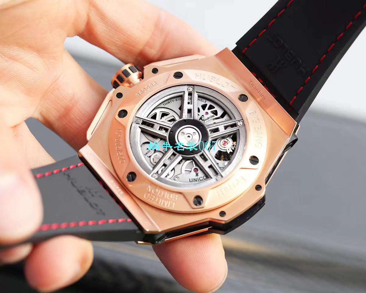 V6 Factory 王金降临 top 复刻 hublot 法拉利Hublot Big Bang Ferrari Titanium F7系列401.OQ.0123.VR wrist watch  / YUB078V6