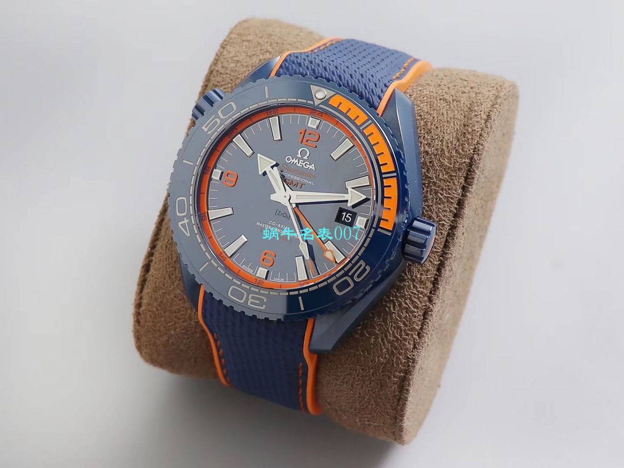 VS Factory 碧海之蓝OMEGA Seamaster GMT海洋宇宙45.5毫米 top 复刻高仿215.92.46.22.03.001 wrist watch  / M669