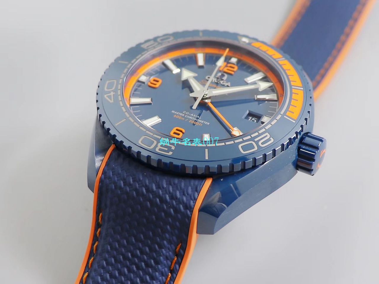 VS Factory 碧海之蓝OMEGA Seamaster GMT海洋宇宙45.5毫米 top 复刻高仿215.92.46.22.03.001 wrist watch  / M669
