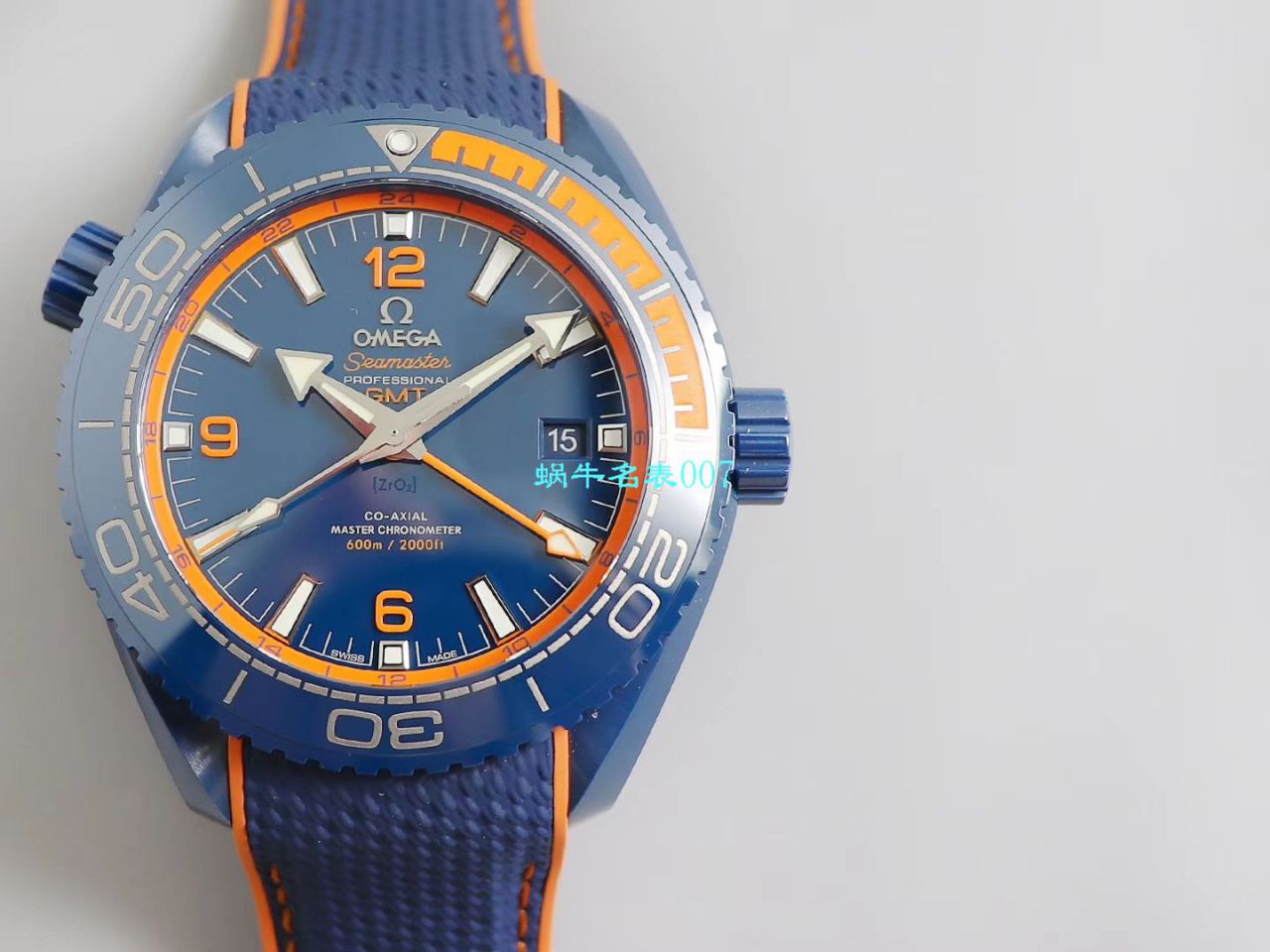 VS Factory 碧海之蓝OMEGA Seamaster GMT海洋宇宙45.5毫米 top 复刻高仿215.92.46.22.03.001 wrist watch  / M669