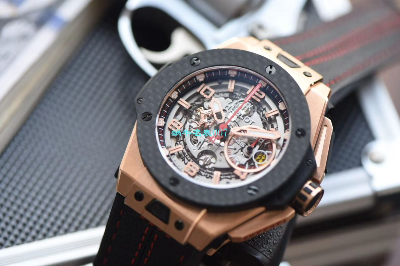V6 Factory 王金降临 top 复刻 hublot 法拉利Hublot Big Bang Ferrari Titanium F7系列401.OQ.0123.VR wrist watch  / YUB078V6