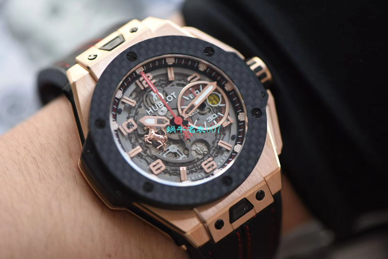 V6 Factory 王金降临 top 复刻 hublot 法拉利Hublot Big Bang Ferrari Titanium F7系列401.OQ.0123.VR wrist watch  / YUB078V6