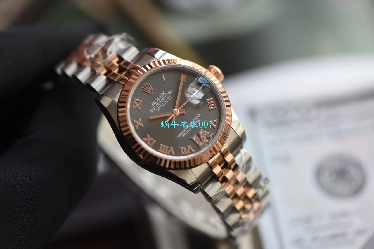 台湾 Factory  top 复刻高仿 Rolex 女装  Datejust 31毫米系列178271 wrist watch  / R530