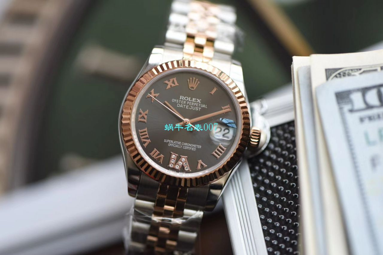 台湾 Factory  top 复刻高仿 Rolex 女装  Datejust 31毫米系列178271 wrist watch  / R530