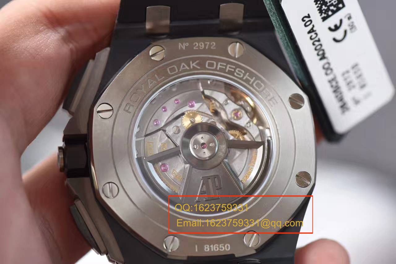  Video analysis JF Factory 官网复刻高仿Audemars Piguet  Royal Oak Offshore 系列26405CE.OO.A002CA.02 wrist watch  / AP125JF