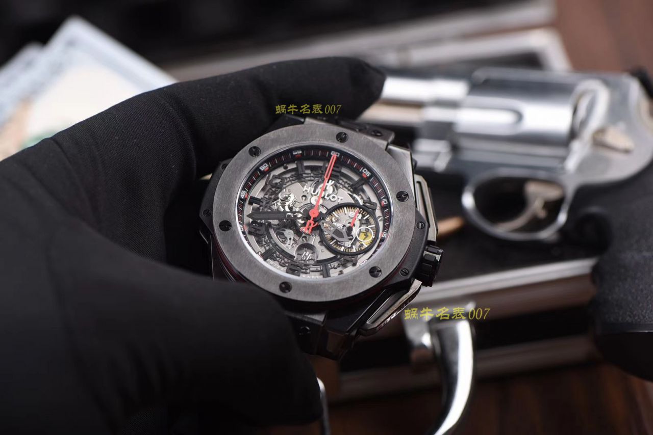 视频讲解V6 Factory 复刻 hublot 法拉利Hublot Big Bang Ferrari Ceramic F11系列401.CX.0123.VR wrist watch  / YB062V6