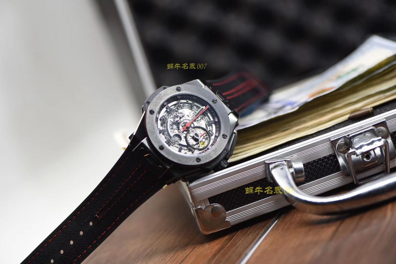 视频讲解V6 Factory 复刻 hublot 法拉利Hublot Big Bang Ferrari Ceramic F11系列401.CX.0123.VR wrist watch  / YB062V6