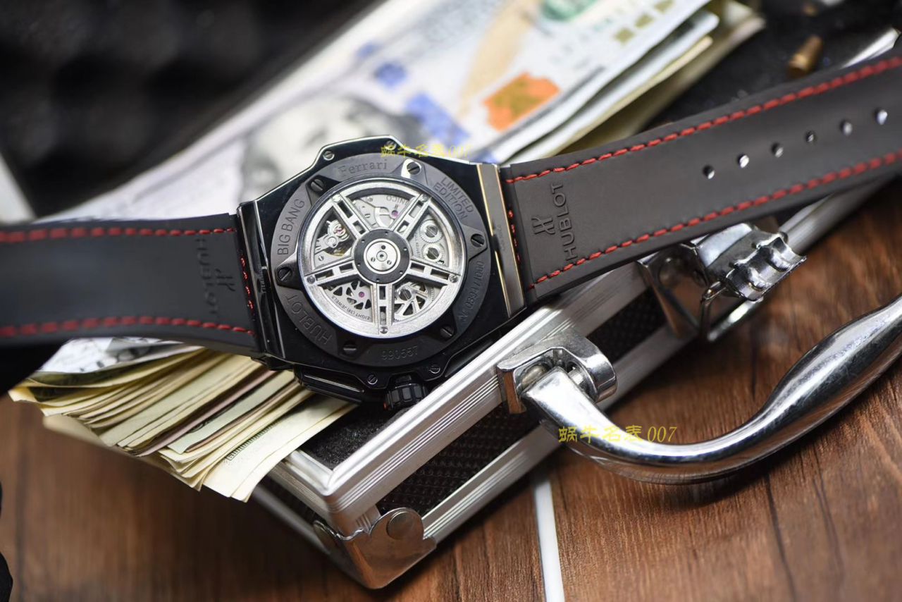 视频讲解V6 Factory 复刻 hublot 法拉利Hublot Big Bang Ferrari Ceramic F11系列401.CX.0123.VR wrist watch  / YB062V6