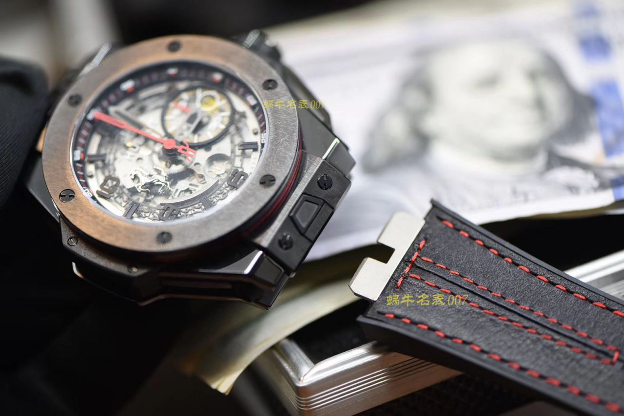 视频讲解V6 Factory 复刻 hublot 法拉利Hublot Big Bang Ferrari Ceramic F11系列401.CX.0123.VR wrist watch  / YB062V6