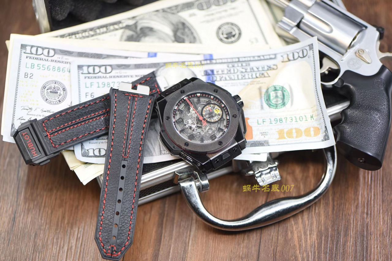 视频讲解V6 Factory 复刻 hublot 法拉利Hublot Big Bang Ferrari Ceramic F11系列401.CX.0123.VR wrist watch  / YB062V6