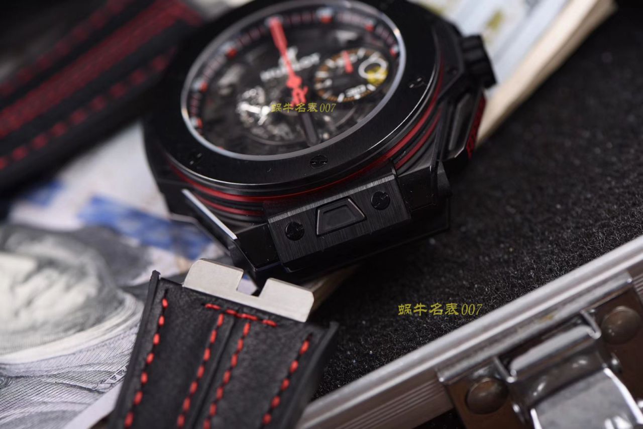 视频讲解V6 Factory 复刻 hublot 法拉利Hublot Big Bang Ferrari Ceramic F11系列401.CX.0123.VR wrist watch  / YB062V6