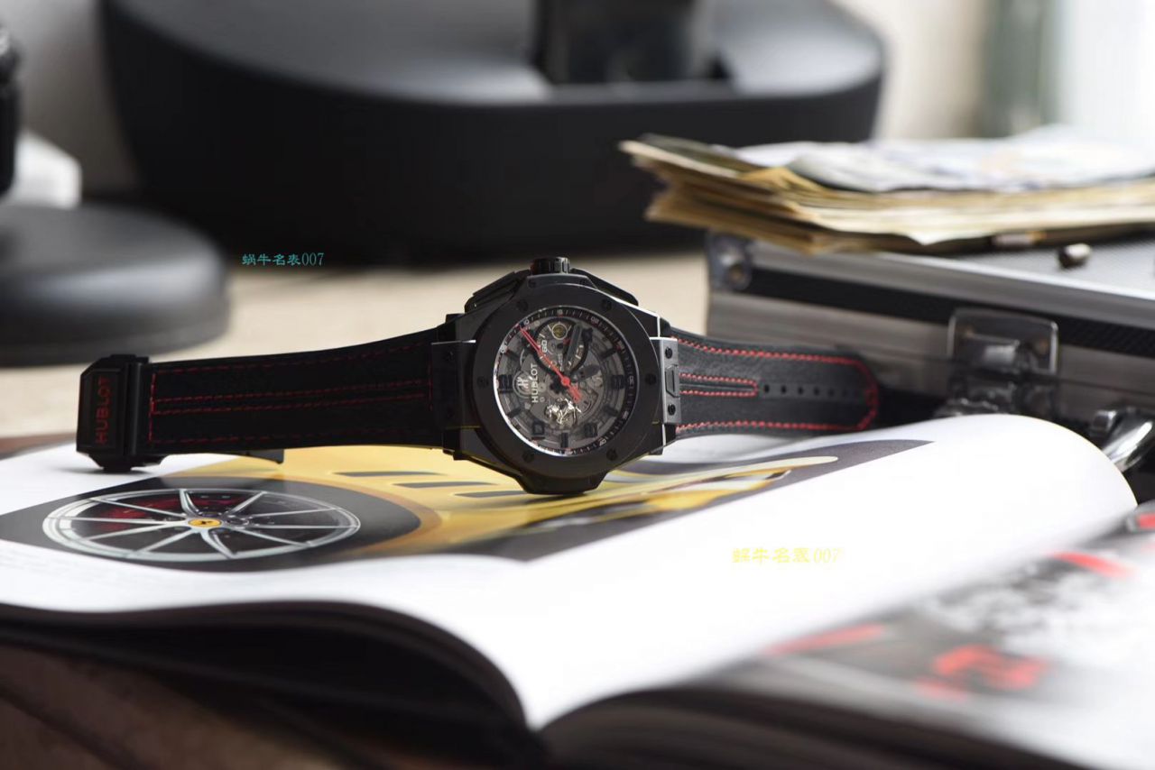 视频讲解V6 Factory 复刻 hublot 法拉利Hublot Big Bang Ferrari Ceramic F11系列401.CX.0123.VR wrist watch  / YB062V6