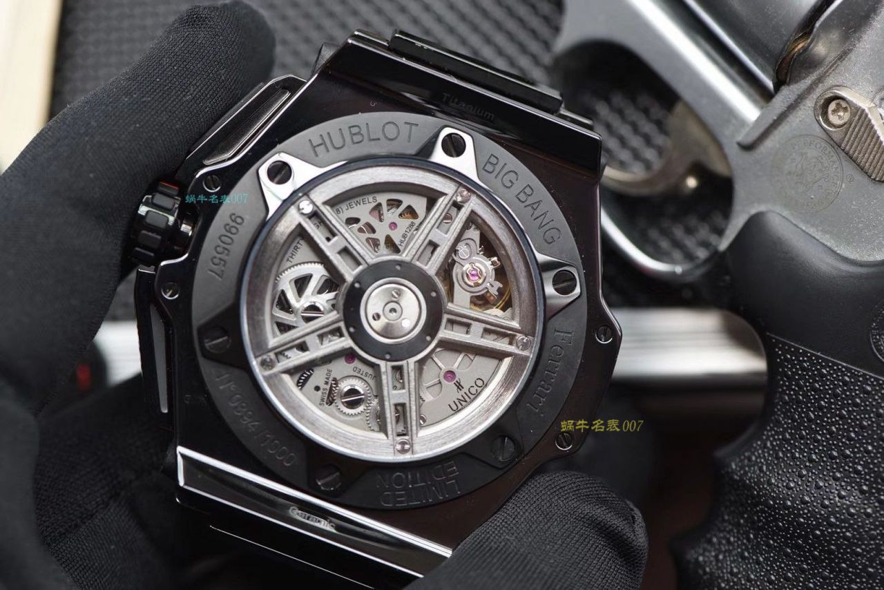 视频讲解V6 Factory 复刻 hublot 法拉利Hublot Big Bang Ferrari Ceramic F11系列401.CX.0123.VR wrist watch  / YB062V6