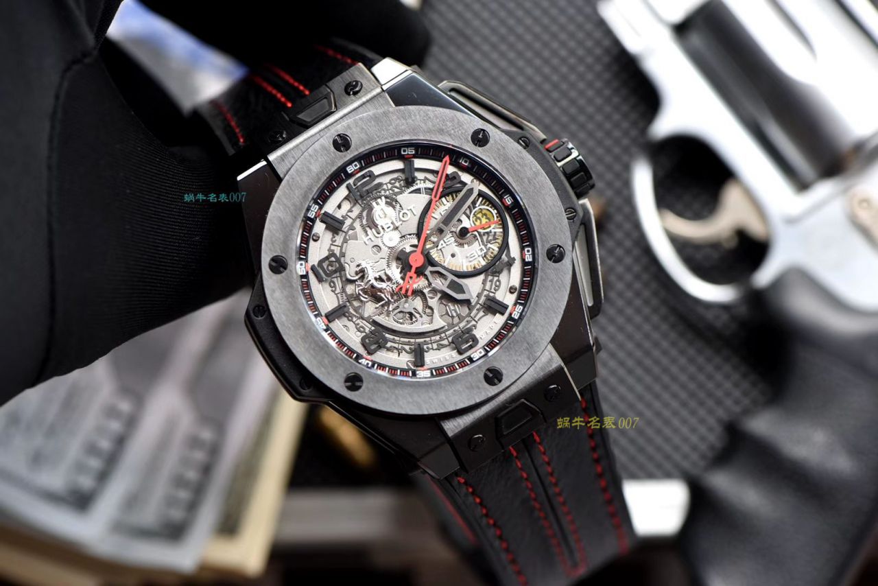 视频讲解V6 Factory 复刻 hublot 法拉利Hublot Big Bang Ferrari Ceramic F11系列401.CX.0123.VR wrist watch  / YB062V6