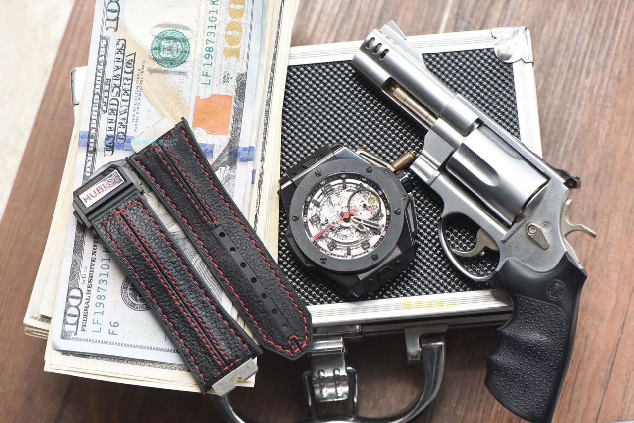 视频讲解V6 Factory 复刻 hublot 法拉利Hublot Big Bang Ferrari Ceramic F11系列401.CX.0123.VR wrist watch  / YB062V6
