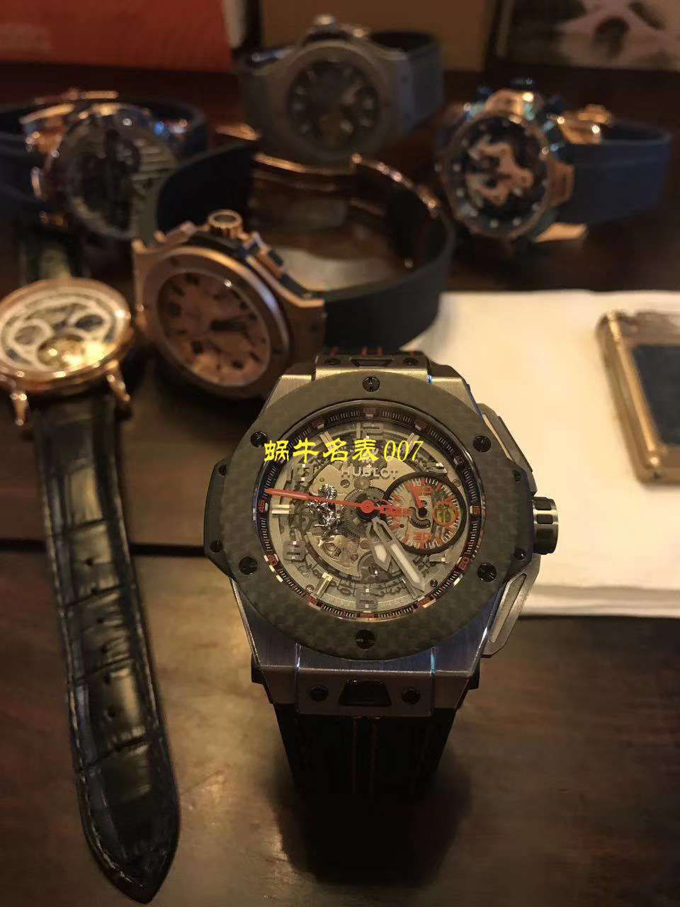 视频讲解V6 Factory 复刻 hublot 法拉利Hublot Big Bang Ferrari Ceramic F11系列401.CX.0123.VR wrist watch  / YB062V6