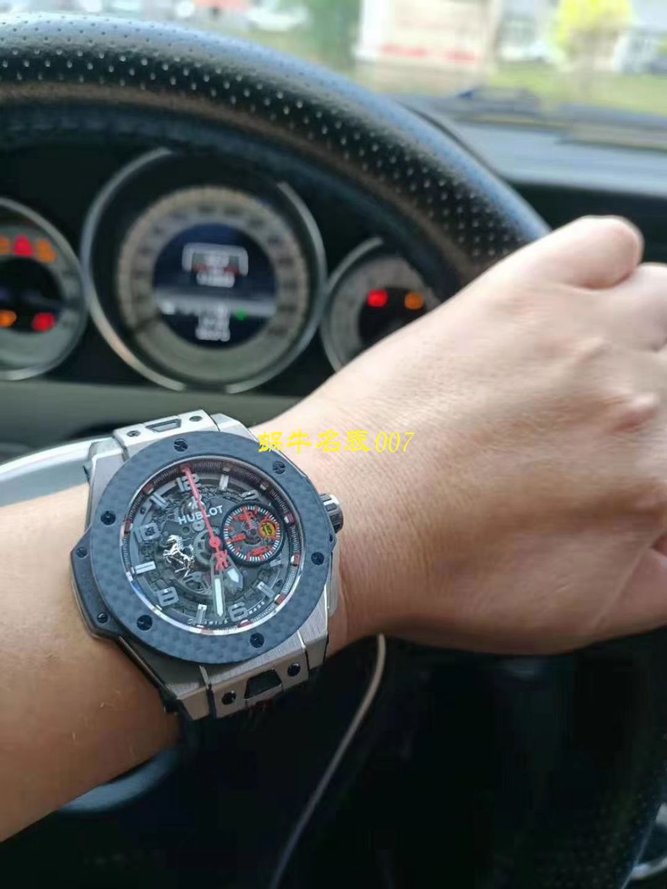 视频讲解V6 Factory 复刻 hublot 法拉利Hublot Big Bang Ferrari Ceramic F11系列401.CX.0123.VR wrist watch  / YB062V6