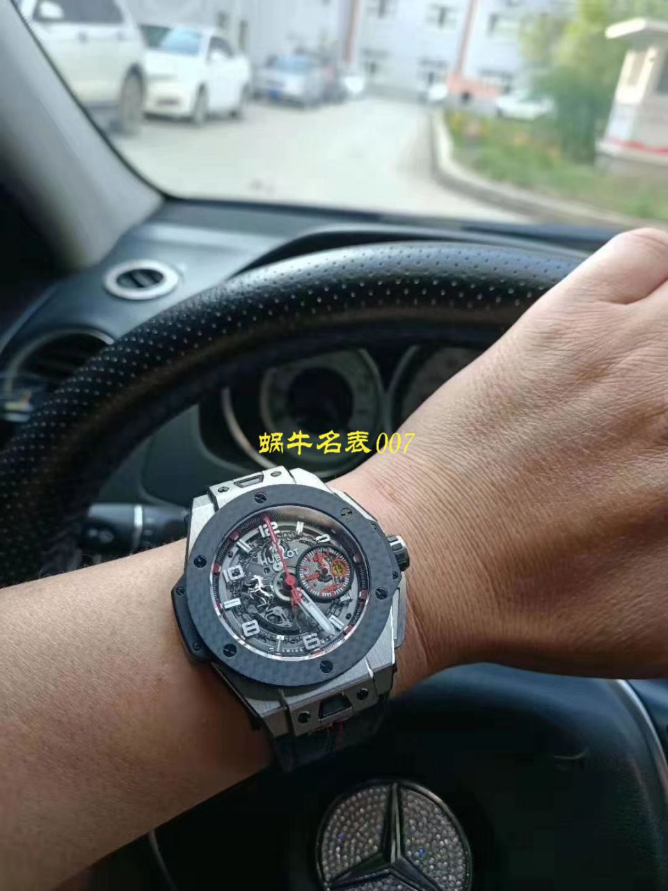 视频讲解V6 Factory 复刻 hublot 法拉利Hublot Big Bang Ferrari Ceramic F11系列401.CX.0123.VR wrist watch  / YB062V6
