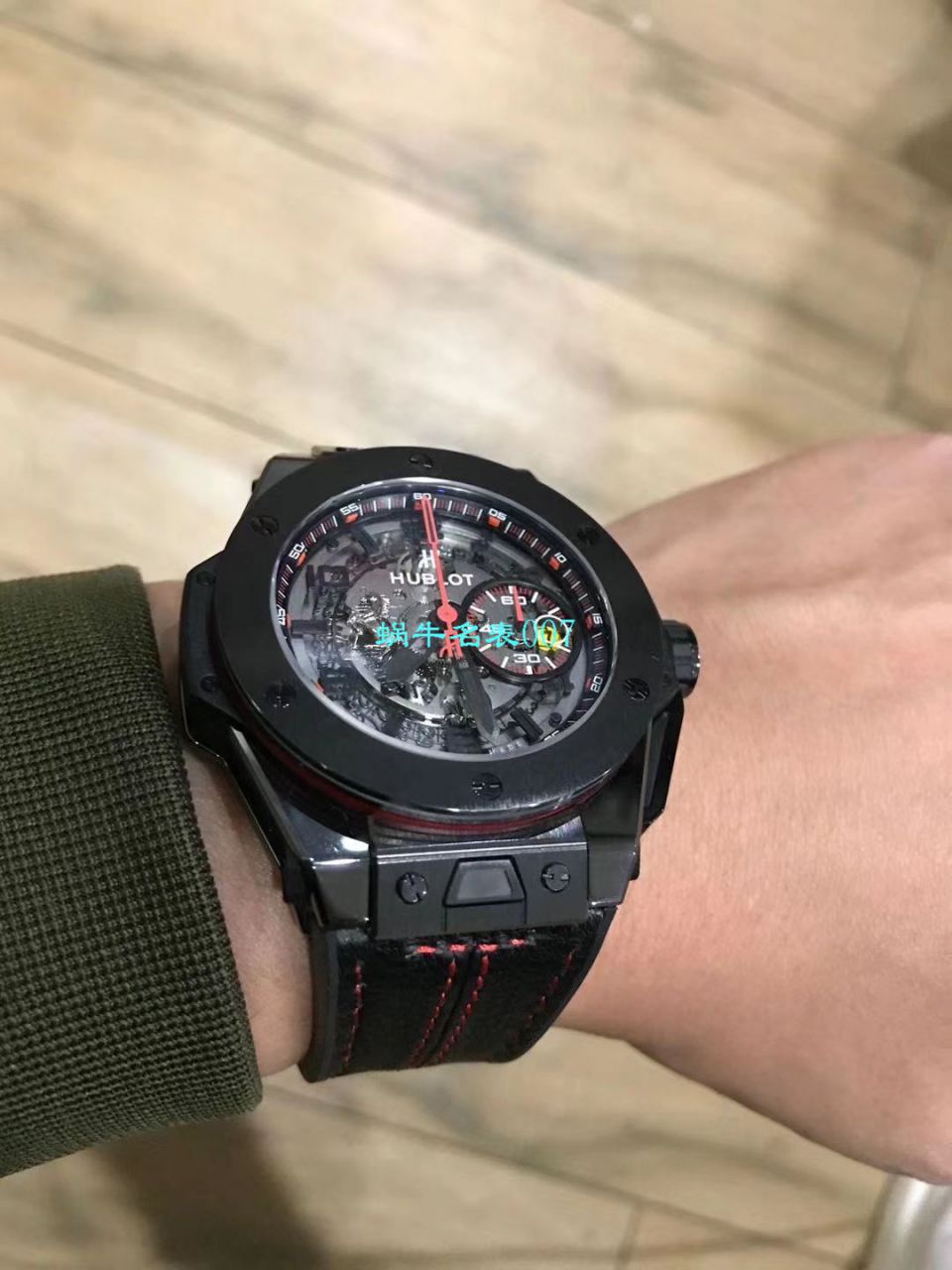 视频讲解V6 Factory 复刻 hublot 法拉利Hublot Big Bang Ferrari Ceramic F11系列401.CX.0123.VR wrist watch  / YB062V6