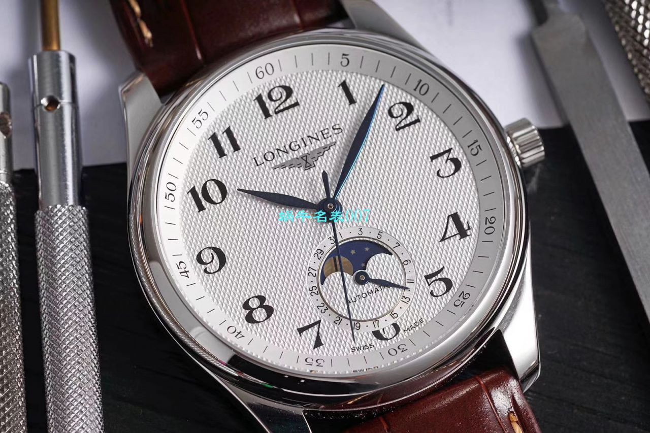 GS Factory  top 复刻高仿 Longines 名匠L2.909.4.78.3月相 wrist watch  / L163