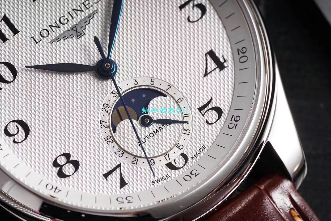 GS Factory  top 复刻高仿 Longines 名匠L2.909.4.78.3月相 wrist watch  / L163