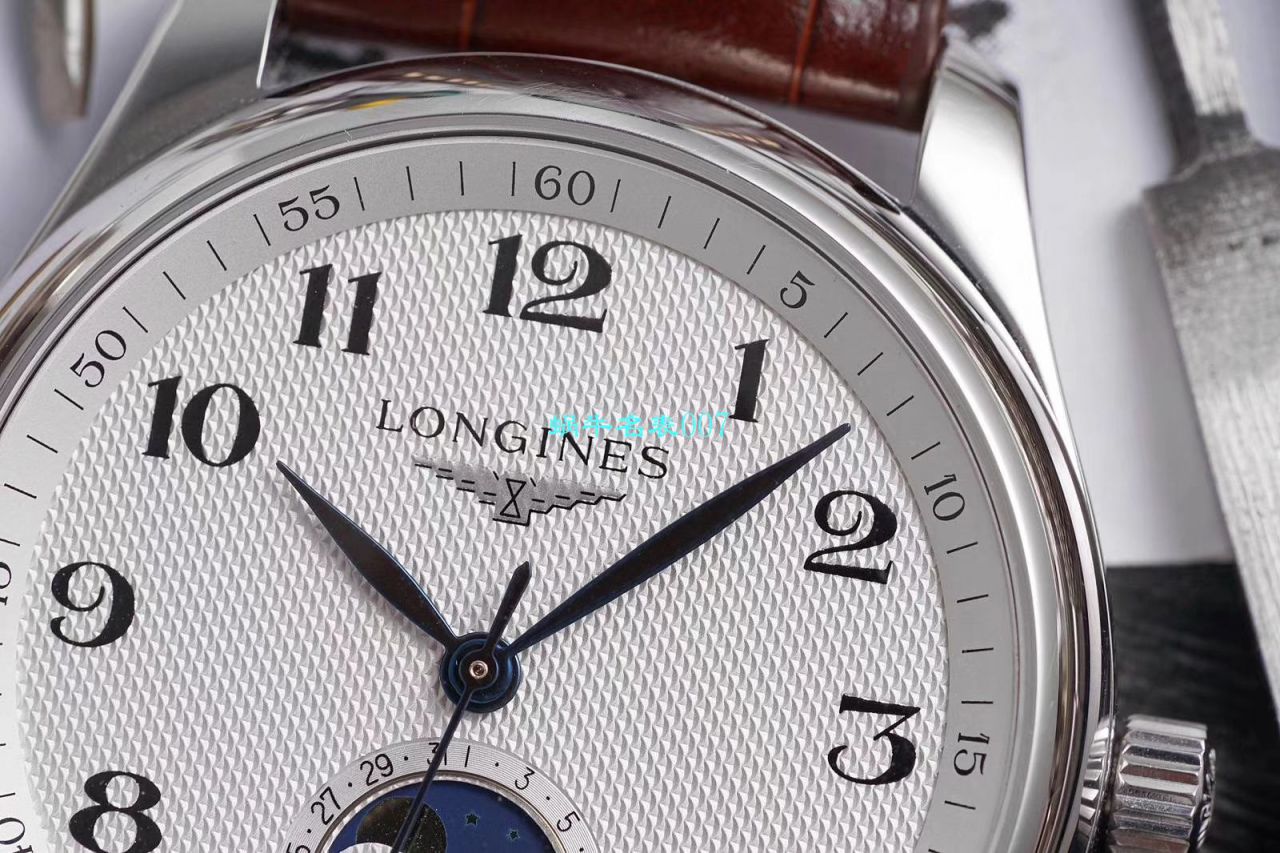 GS Factory  top 复刻高仿 Longines 名匠L2.909.4.78.3月相 wrist watch  / L163
