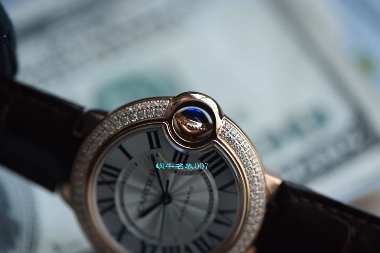 V6 Factory  top 复刻高仿女表 Cartier  蓝气球33毫米系列WE902036 wrist watch  / K265