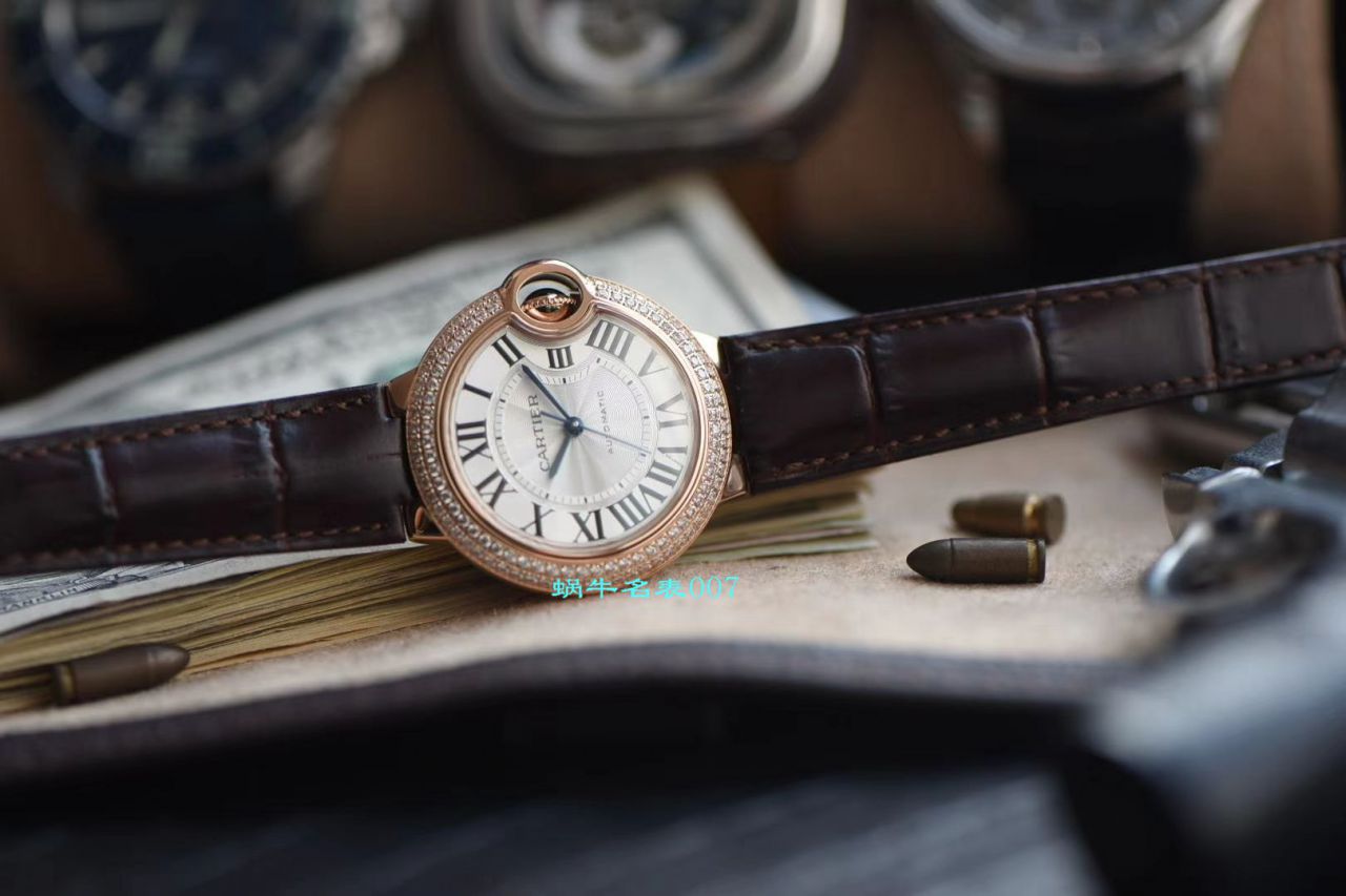 V6 Factory  top 复刻高仿女表 Cartier  蓝气球33毫米系列WE902036 wrist watch  / K265