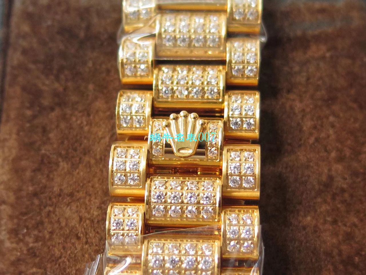 TW Factory 超A高仿 Rolex 帝皇版最豪Day date II系列 Day-Date 型密镶钻特别款 wrist watch  / R355