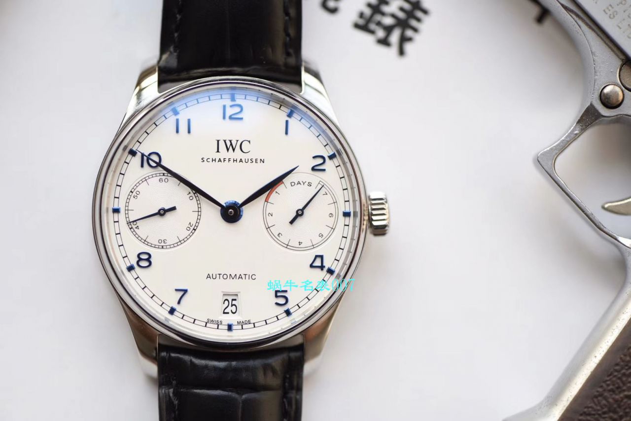  Video analysis ZF Factory  top 复刻高仿IWC IWC 葡七V5最高版本IW500705 wrist watch  / WG517