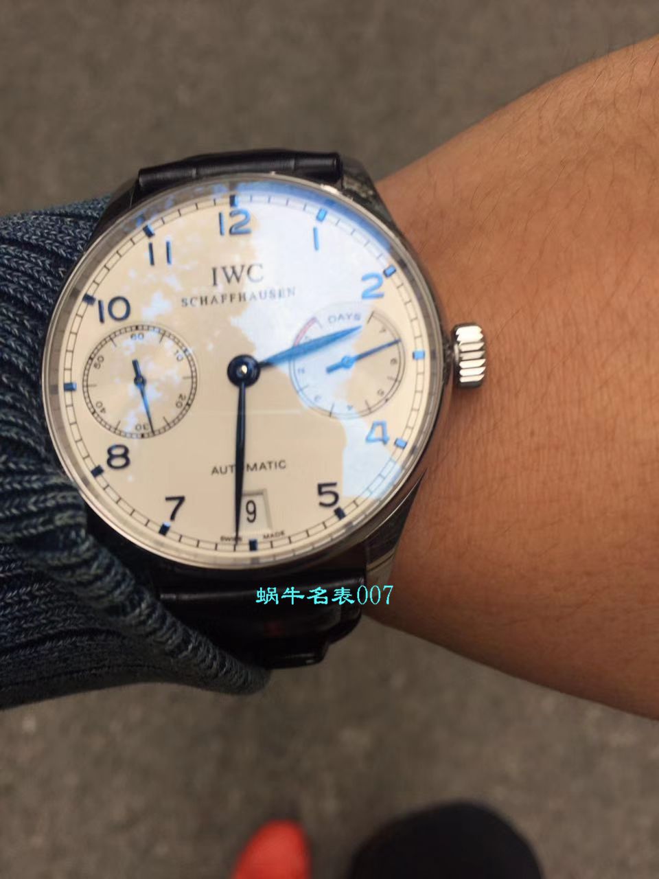  Video analysis ZF Factory  top 复刻高仿IWC IWC 葡七V5最高版本IW500705 wrist watch  / WG517