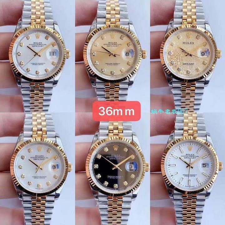  Video analysis EW Factory  top 复刻高仿 Rolex   Datejust 36毫米m126233-0025 wrist watch  / R356