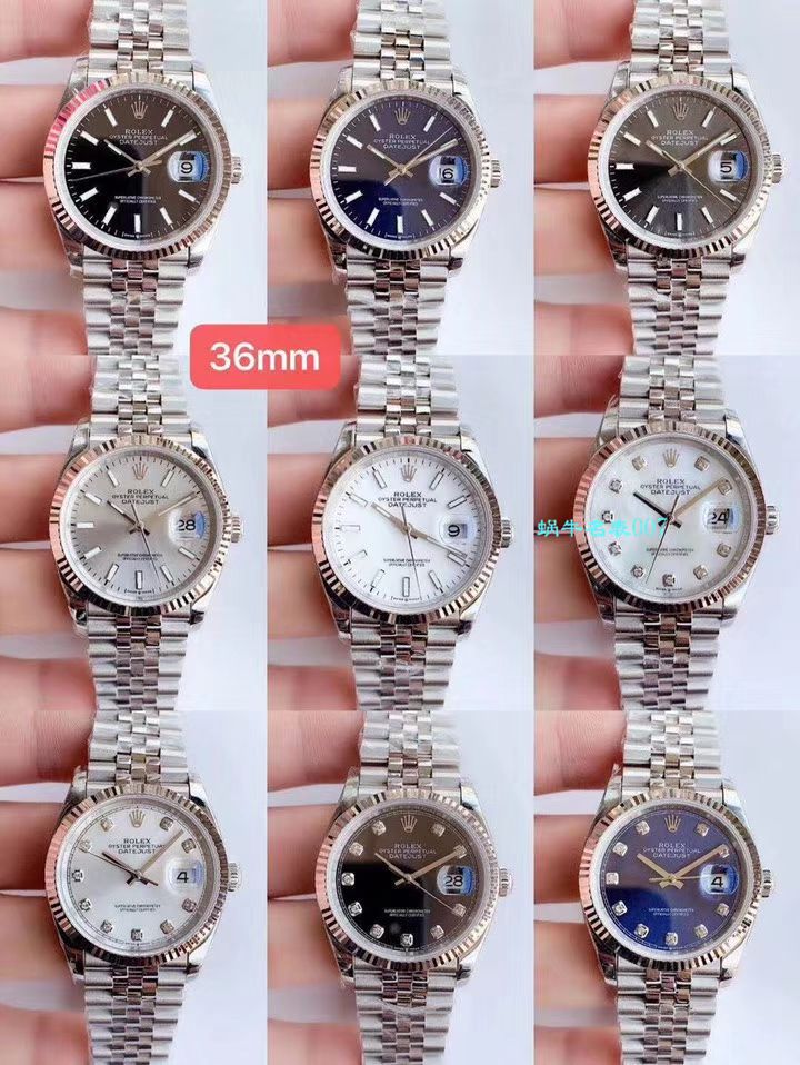  Video analysis EW Factory  top 复刻高仿 Rolex   Datejust 36毫米m126233-0025 wrist watch  / R356
