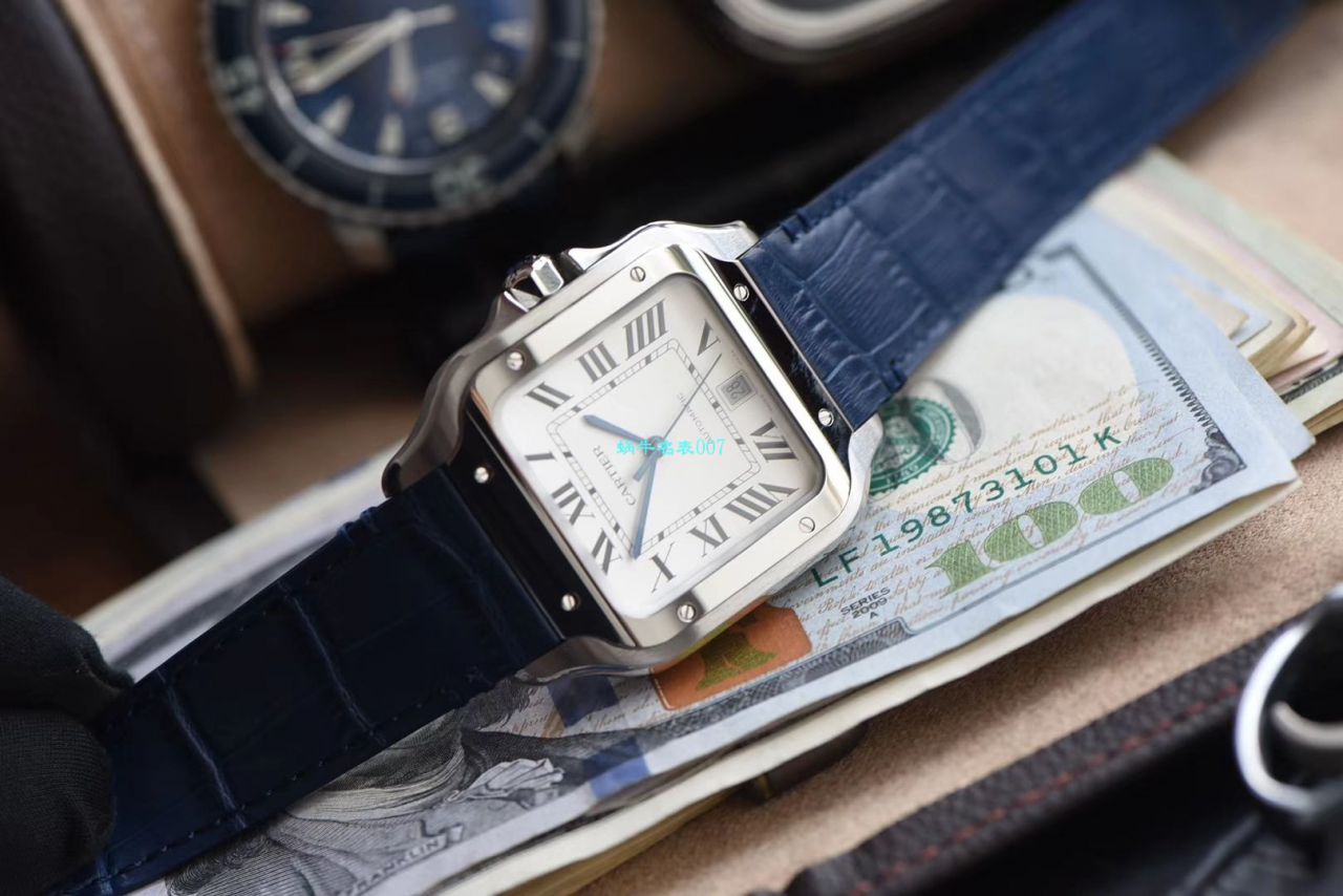  Video analysis HBBV6 Factory  top 复刻 Cartier   Santos 系列WSSA0009（大号） wrist watch  / K266