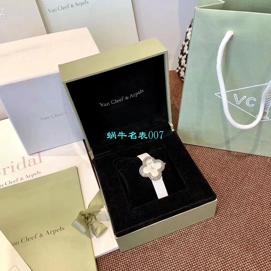 V&A Factory 2020年最新款高仿女表梵克雅宝ALHAMBRA系列VCARO8WT00,VCARO8SF00 wrist watch  / VCA09
