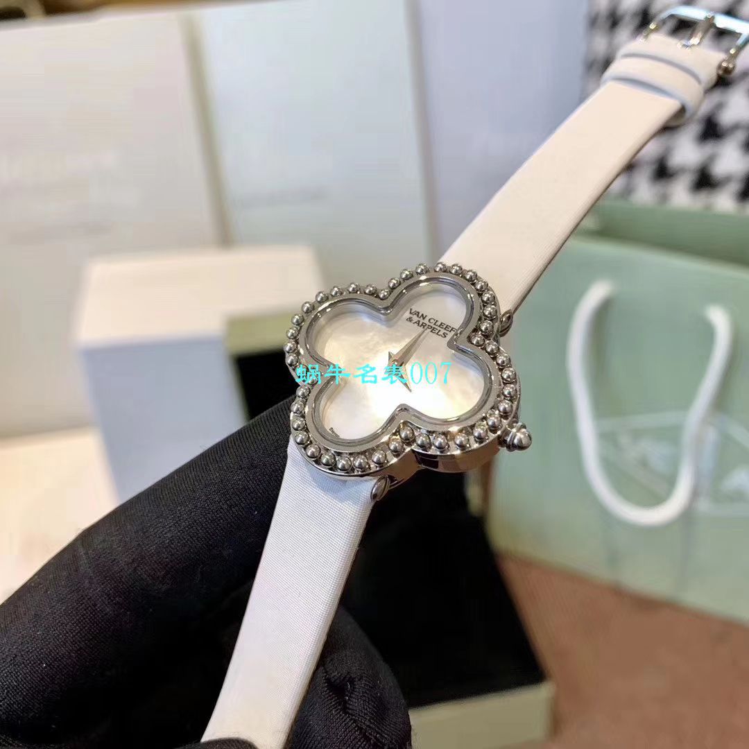 V&A Factory 2020年最新款高仿女表梵克雅宝ALHAMBRA系列VCARO8WT00,VCARO8SF00 wrist watch  / VCA09
