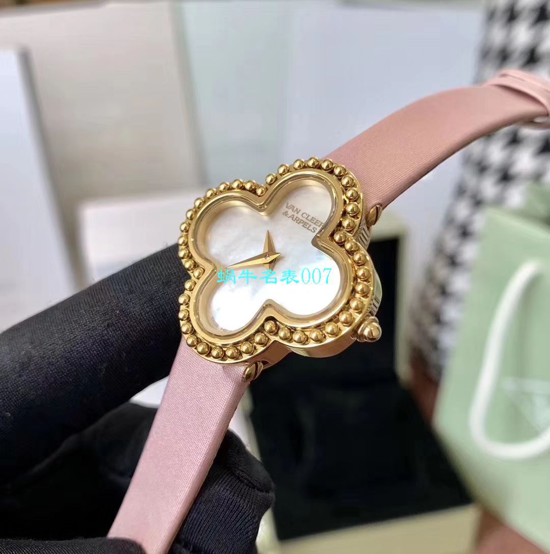 V&A Factory 2020年最新款高仿女表梵克雅宝ALHAMBRA系列VCARO8WT00,VCARO8SF00 wrist watch  / VCA09
