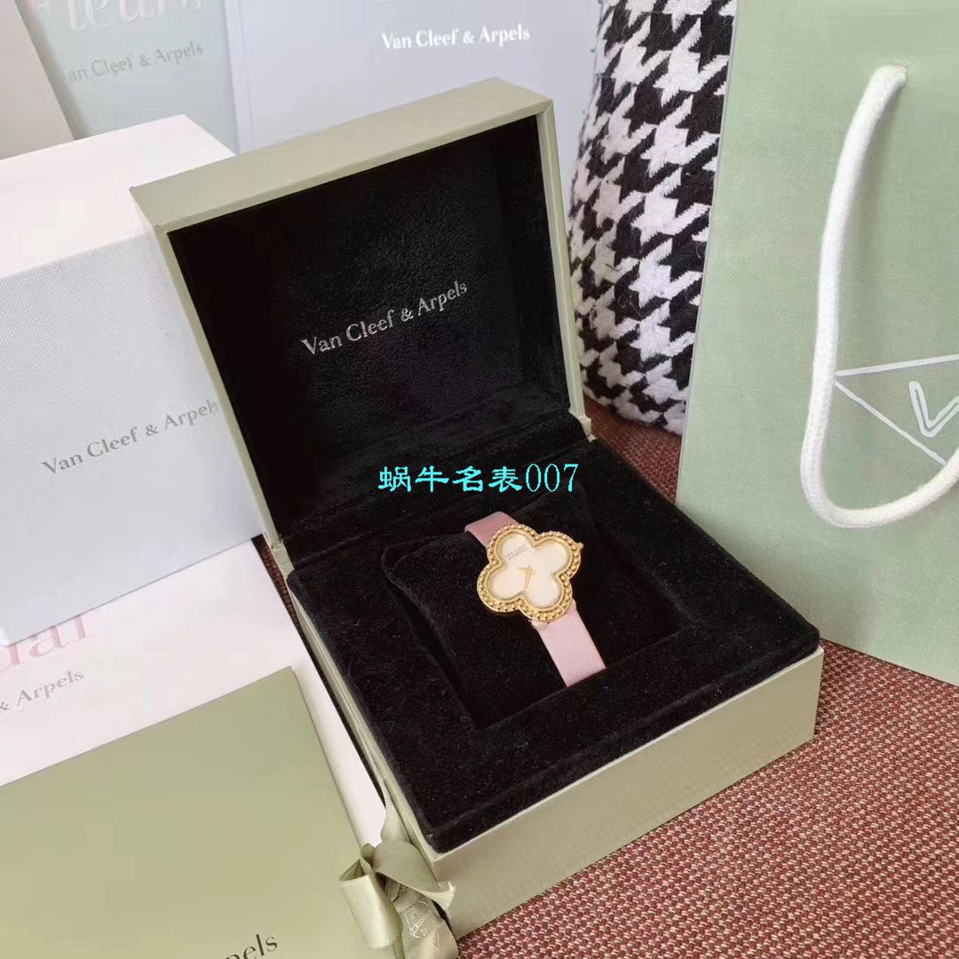 V&A Factory 2020年最新款高仿女表梵克雅宝ALHAMBRA系列VCARO8WT00,VCARO8SF00 wrist watch  / VCA09