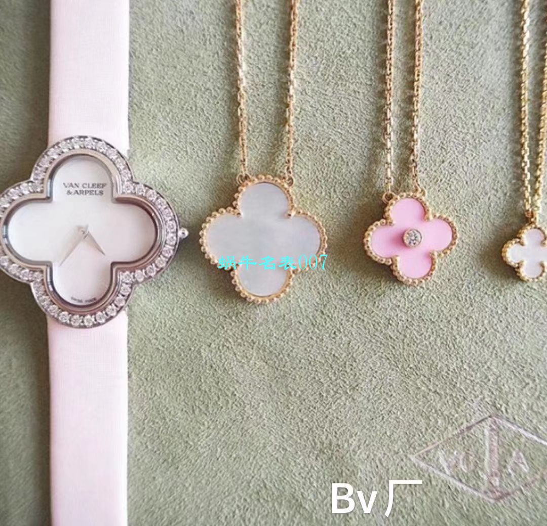 V&A Factory 2020年最新款高仿女表梵克雅宝ALHAMBRA系列VCARO8WT00,VCARO8SF00 wrist watch  / VCA09