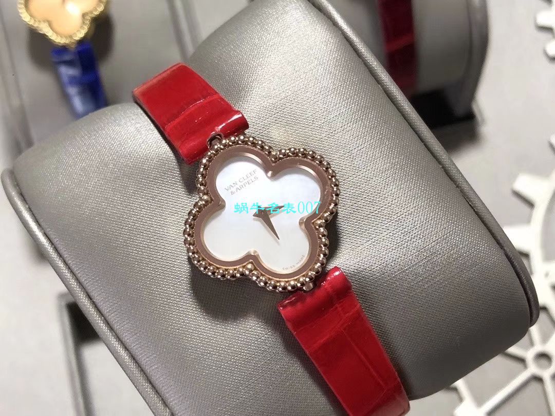 V&A Factory 2020年最新款高仿女表梵克雅宝ALHAMBRA系列VCARO8WT00,VCARO8SF00 wrist watch  / VCA09
