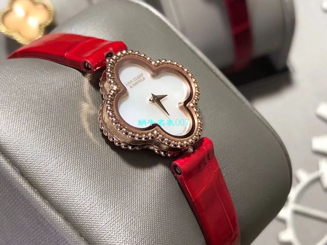 V&A Factory 2020年最新款高仿女表梵克雅宝ALHAMBRA系列VCARO8WT00,VCARO8SF00 wrist watch  / VCA09